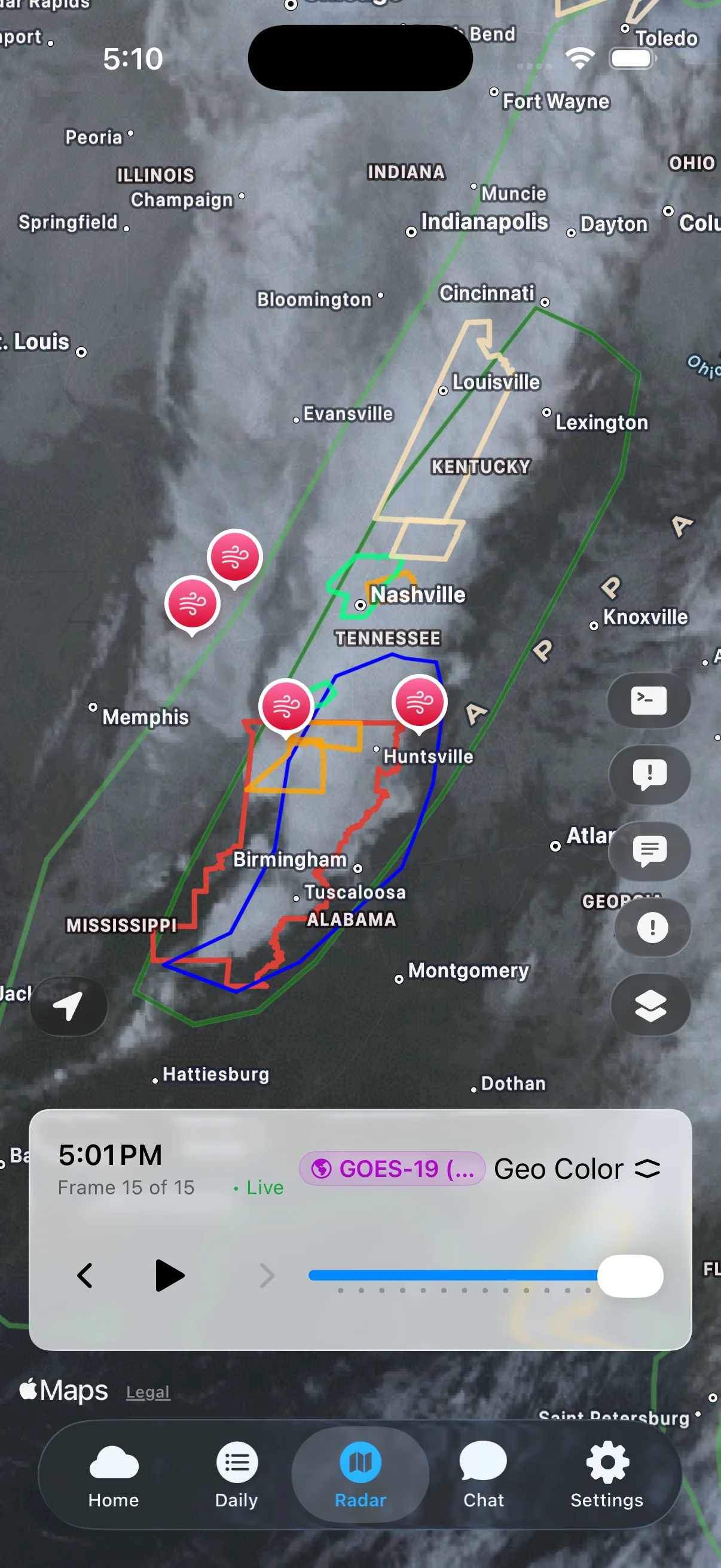 Satellite imagery screenshot